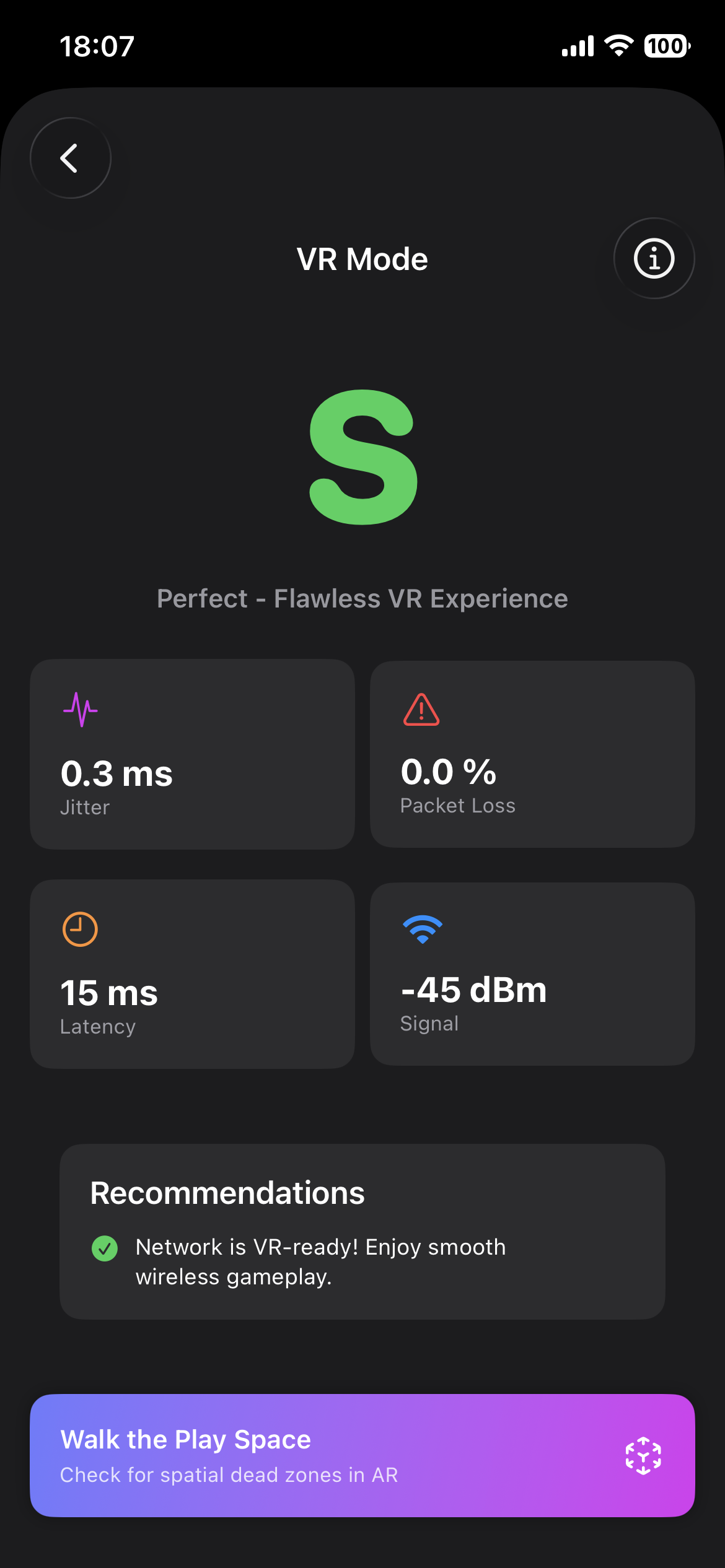 AR space walkthrough capture and record controls